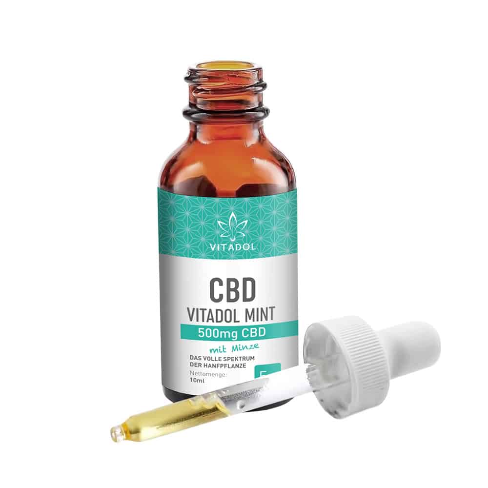 Vitadol Mint CBD Öl 5% 10ml - 5 mint vitadol 2 4 21 Vitadol Mint CBD Öl 5% 10ml – Bild 2