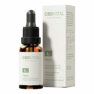 CBD VITAL Schlaftropfen CBD Ursprung NIGHT mit Melatonin