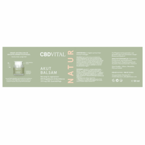 CBD VITAL Akutbalsam BIO CBD Balsam 300 mg 50ml - cbdvital akutbalsam 3 cbdvital akutbalsam 3 - Edelhanf - Ihr Premium CBD Shop