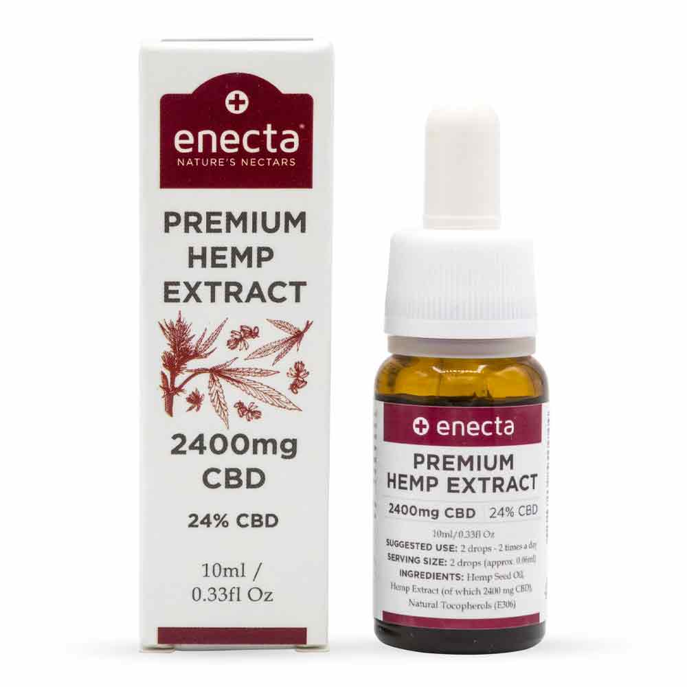 enecta CBD Öl 24 % Premium Hanf Extrakt 10ml - Enecta 24 CBD Flasche Verpackung Enecta CBD Öl 24%