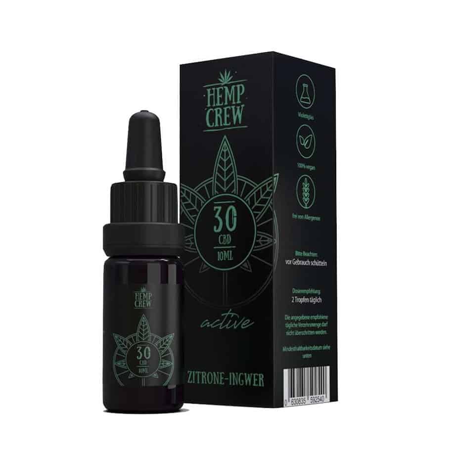 HempCrew 30 CBD oel ingwer zitrone - Edelhanf - Ihr Premium CBD Shop