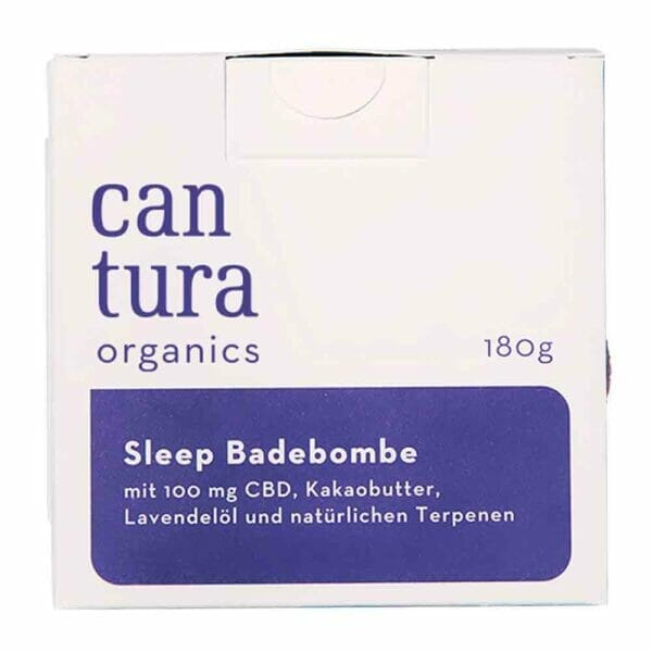 Badekugel Cantura Sleep Verpackung - Edelhanf - Ihr Premium CBD Shop