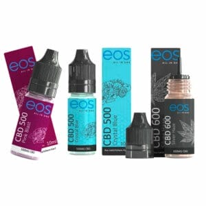 3x eos CBD Liquid - nach Wahl 500mg und 600mg CBD