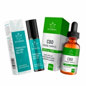 Vitadol CBD Probebundle Öl & Kopf Roll On