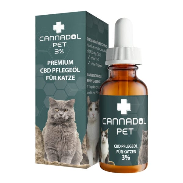 Cannadol Pet 3% Premium CBD Öl für Katzen