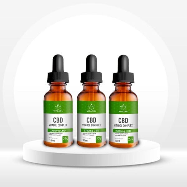 Vitadol Complex CBD Öl 27% 10ml 3er Set