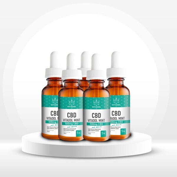 Vitadol Mint CBD Öl 5% 10ml 5er Set