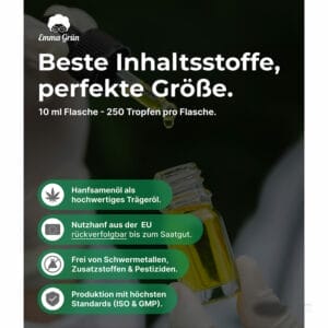 Emma Grün CBD Öl 20% 10ml - Emma Gruen cbd oel 20 mood 3 Emma Gruen cbd oel 20 mood 3 - Edelhanf - Ihr Premium CBD Shop