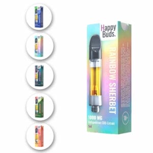Happy Buds CBD Extraktkartuschen in 5 Sorten