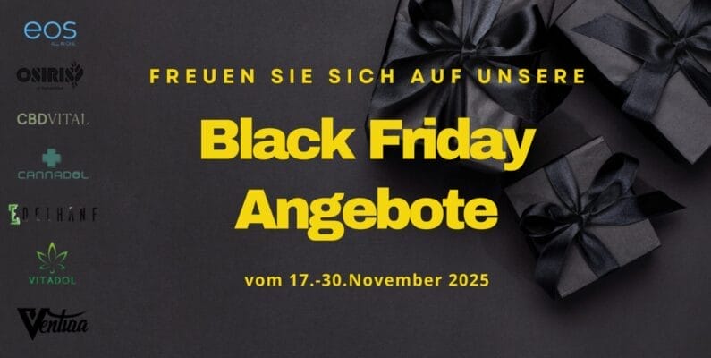 CBD SHOP - Black Friday Vorankuendigung Grosser Banner Black Friday Vorankuendigung Grosser Banner - Edelhanf - Ihr Premium CBD Shop